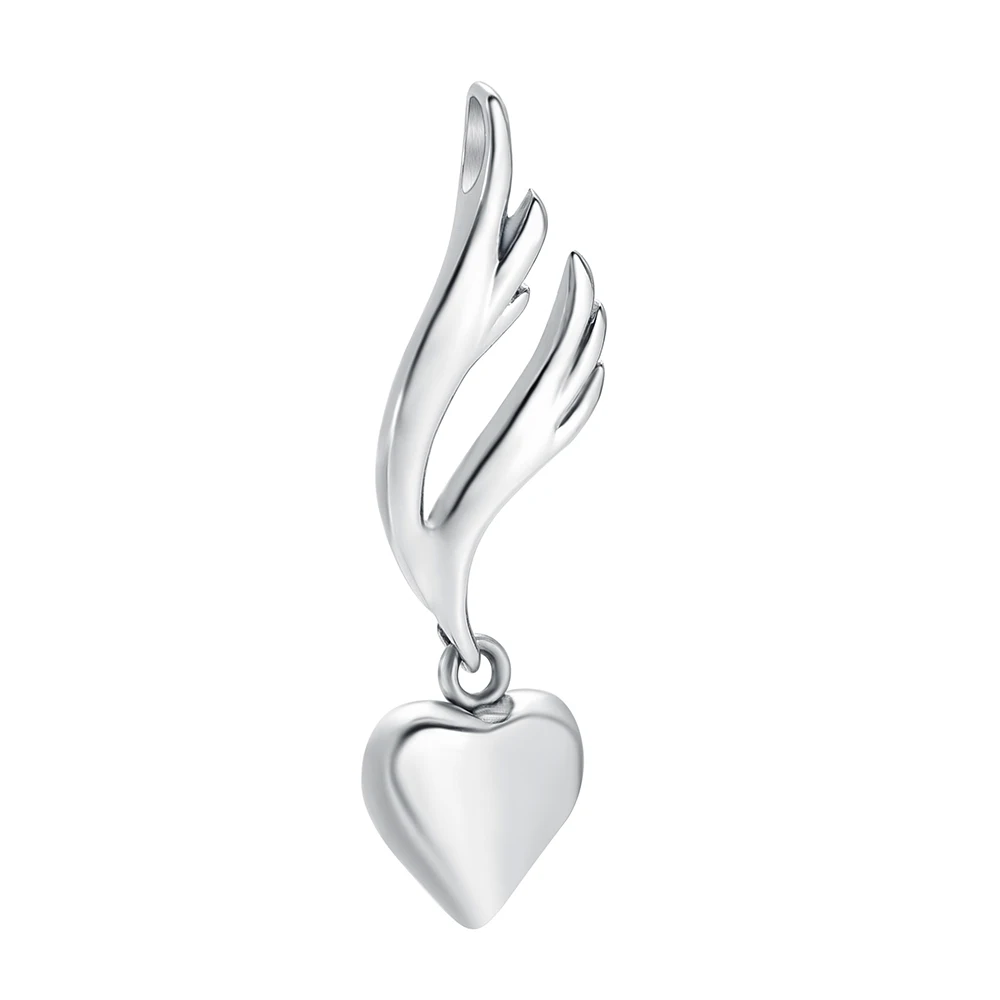 

CMJ9950 Flame Heart Urn Pendant Stainless Steel Cremation Jewelry Urn Pendant Necklace Collection Charms