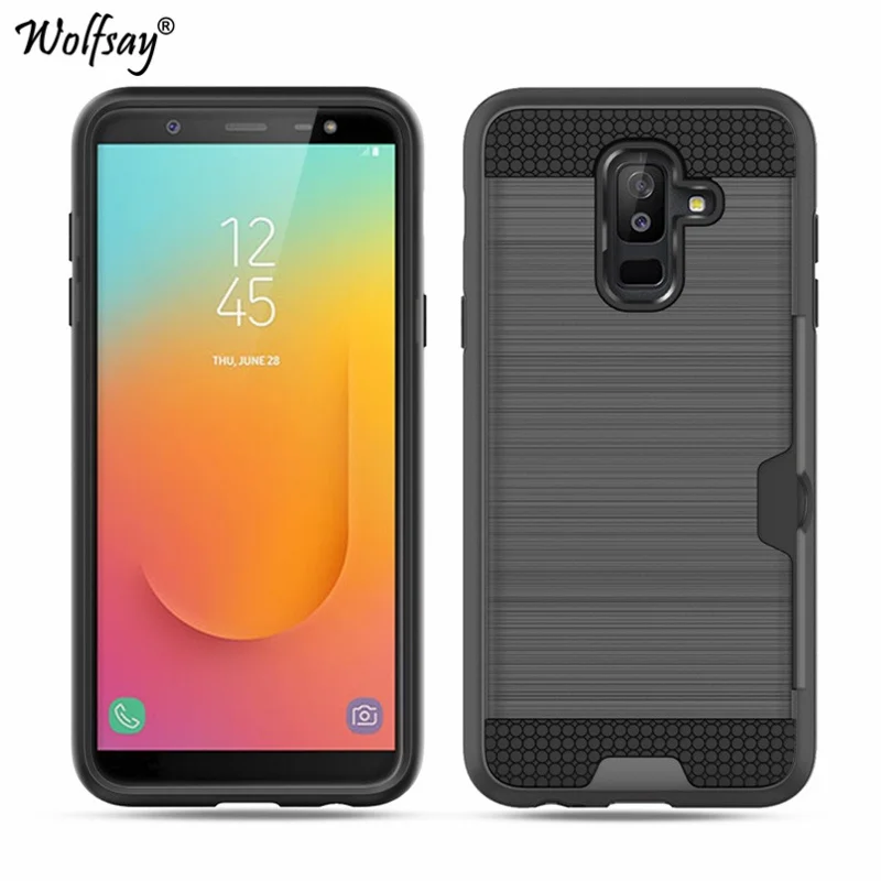 Чехол для samsung Galaxy J8 2018 бронированный силиконовый Жесткий чехол телефона