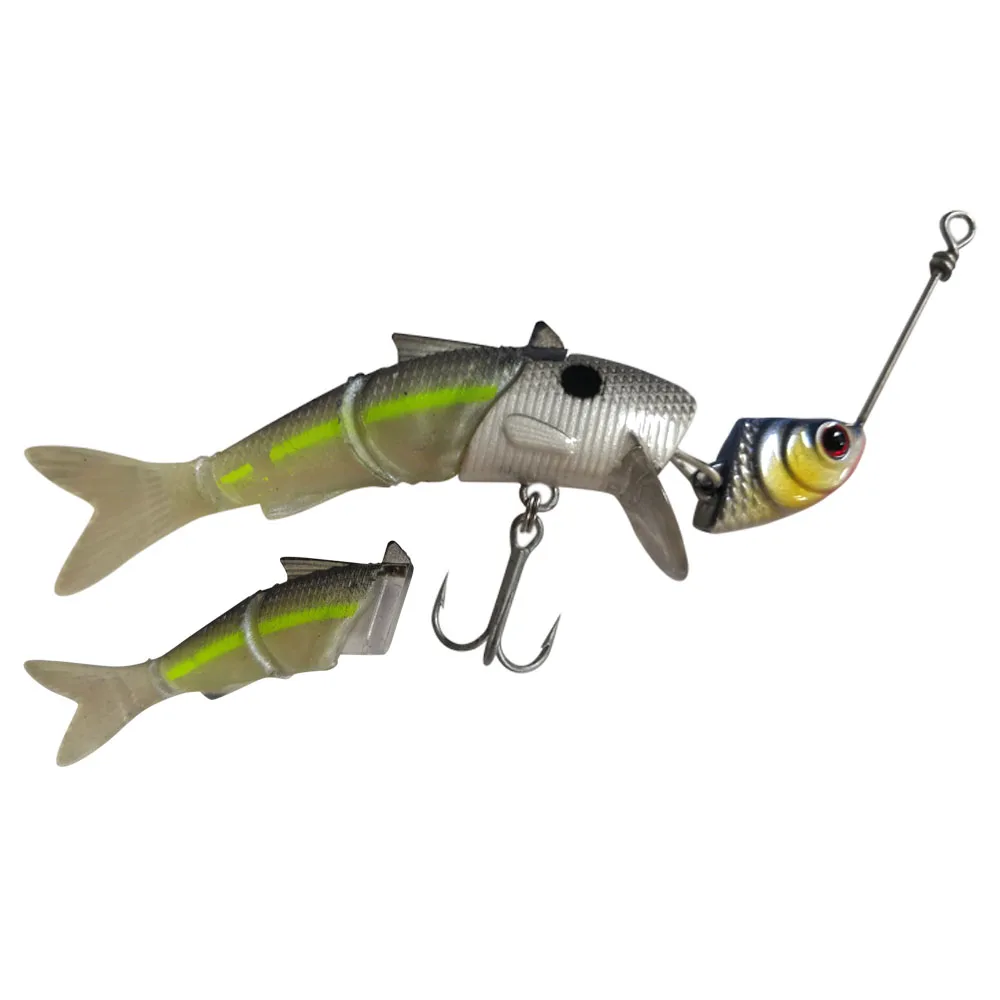 Sexy shad Ardea жесткая приманка 1 шт. 3 шарнирная секция Swimbait рыболовные приманки жесткие приманки с Крючки vmc искусственная приманка - Цвет: Sexy shad