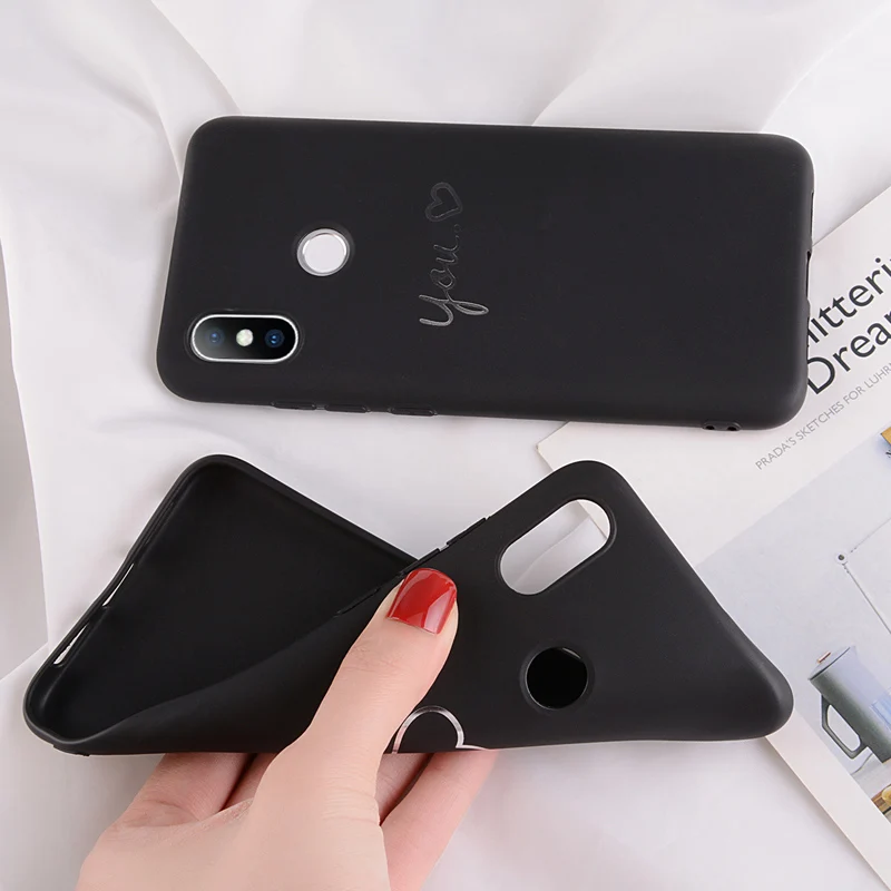Moskado Case For Redmi Note 5 Xiaomi Max 2 2S 5S 6X 8 8SE 4A 4X 6 5A Plus Cute Love Heart Couple Soft TPU Phone Fundas |