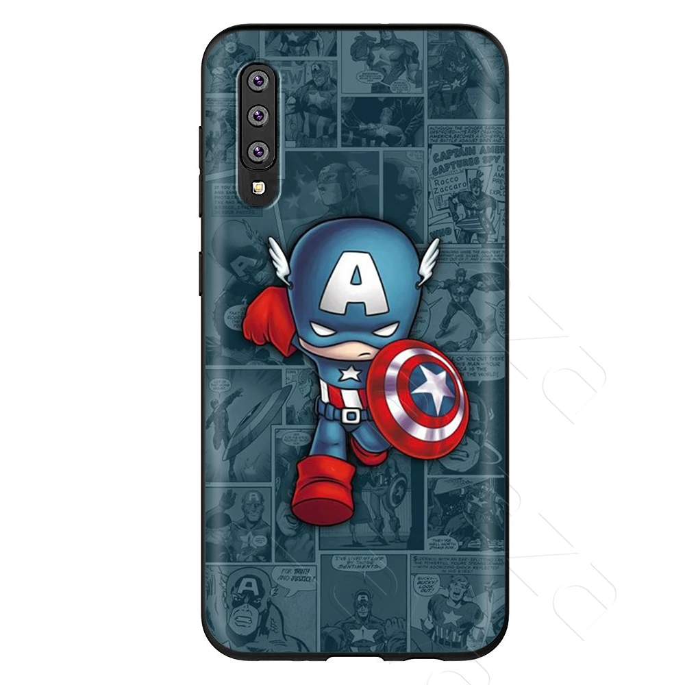 7 Lavaza Marvel Человек-паук Капитан Америка чехол для samsung Galaxy S6 S7 край J6 S8 S9 S10 плюс A3 A5 A6 A7 A8 A9 Note 8, 9 - Цвет: 7