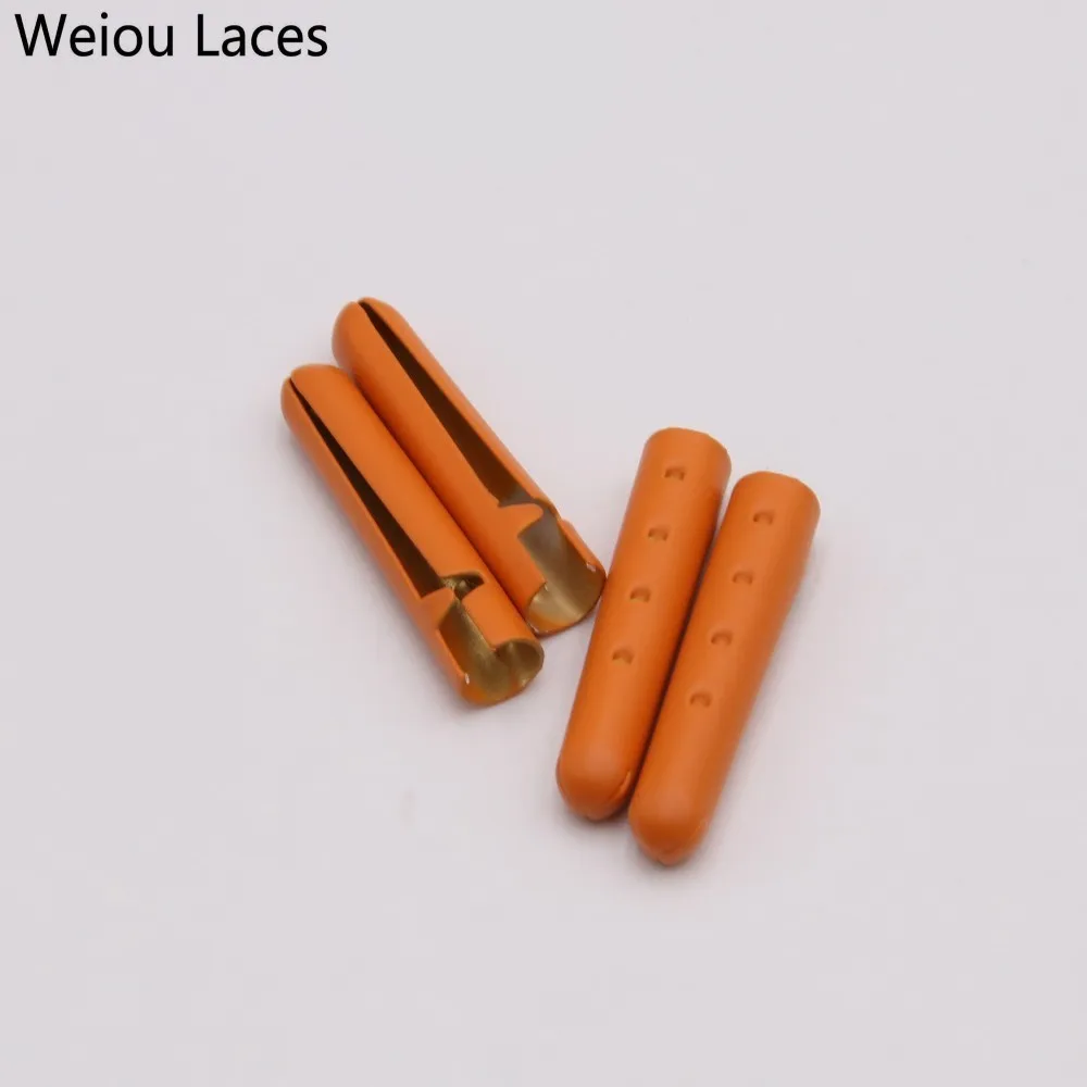 Weiou (100 шт./25 комплектов) флуоресцентные желтые наконечники с рисунком 4x23 мм модные
