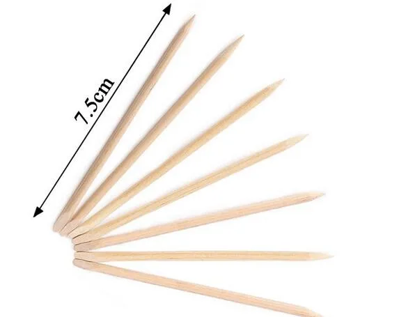 Инструмент для дизайна ногтей деревянная палочка удаления кутикулы 75 мм DHL