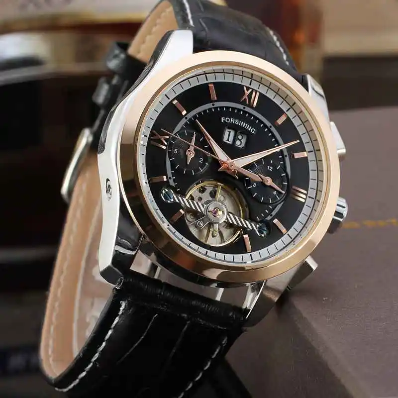 FORSINING Tourbillon Мужские s часы военный армейский Спорт Часы мужские лучший бренд класса люкс автоматические