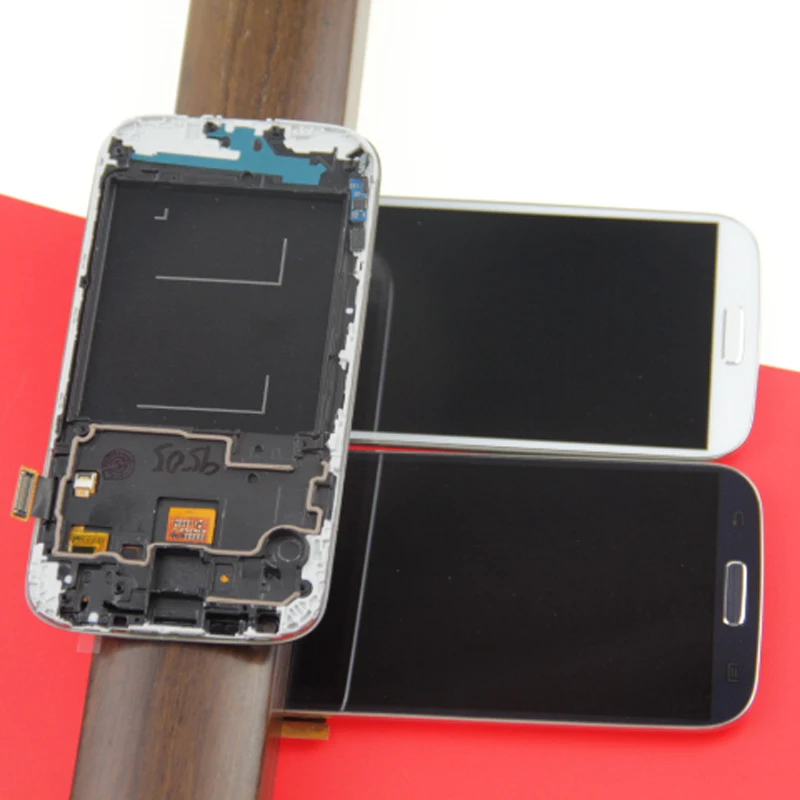 ЖК дисплей совместимый с samsung S4 экран для Samsung Galaxy GT I9505 I9500 i337 дигитайзер голубой