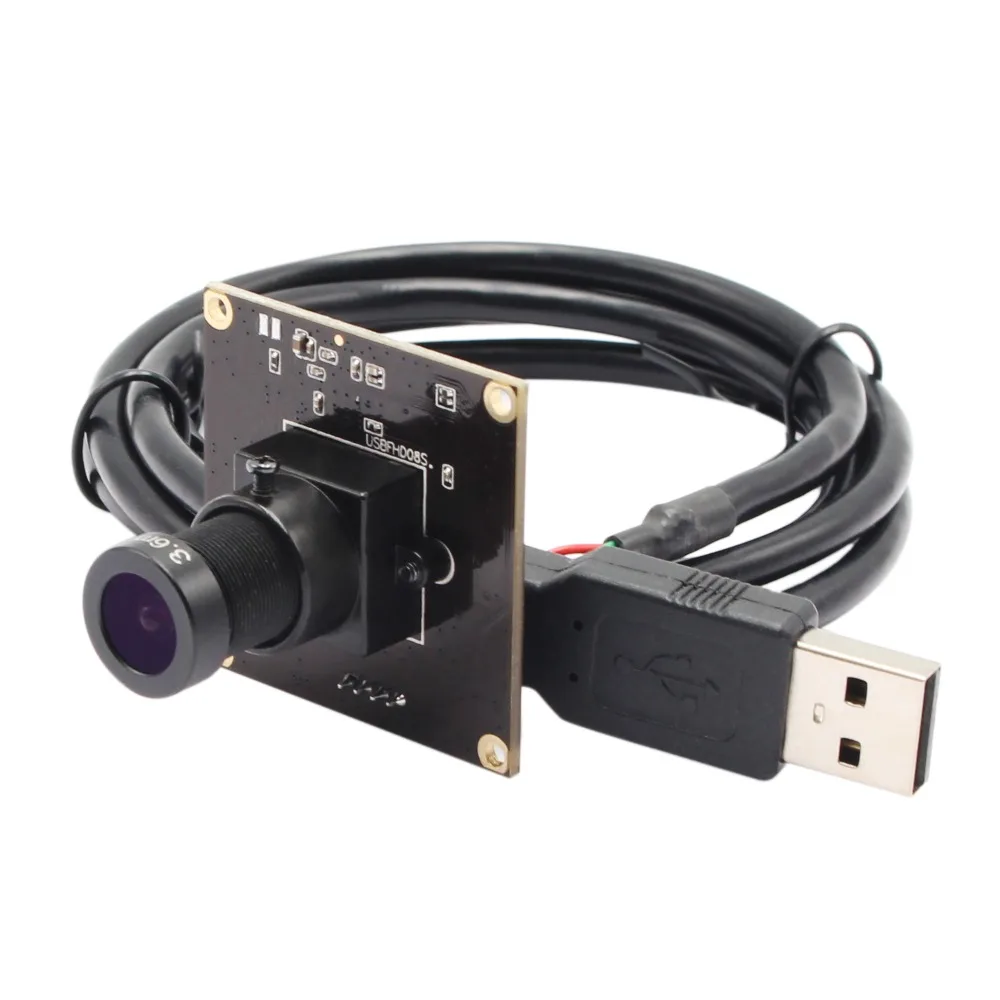 ELP 1080P Высокоскоростной MJPEG 60fps/120fps/260fps USB модуль камеры OmniVision OV4689 mini 38*38 мм плата