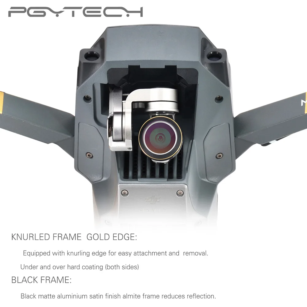 PGY G UV ND4 ND8 ND16 ND64 CPL HD фильтры для объектива Gimbal аксессуары DJI MAVIC Pro Дрон
