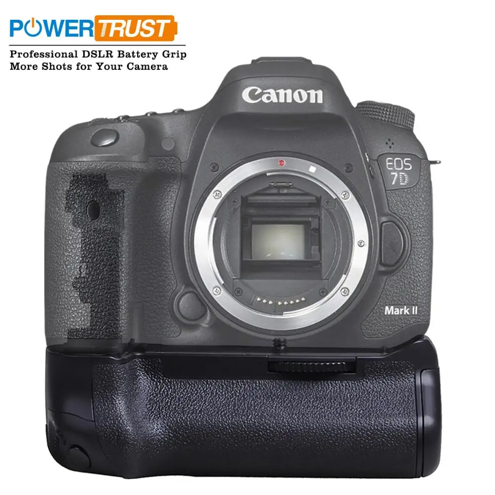 Аккумулятор Powertrust для цифровой зеркальной камеры Canon 7D Mark II 7D2 работает с батареей