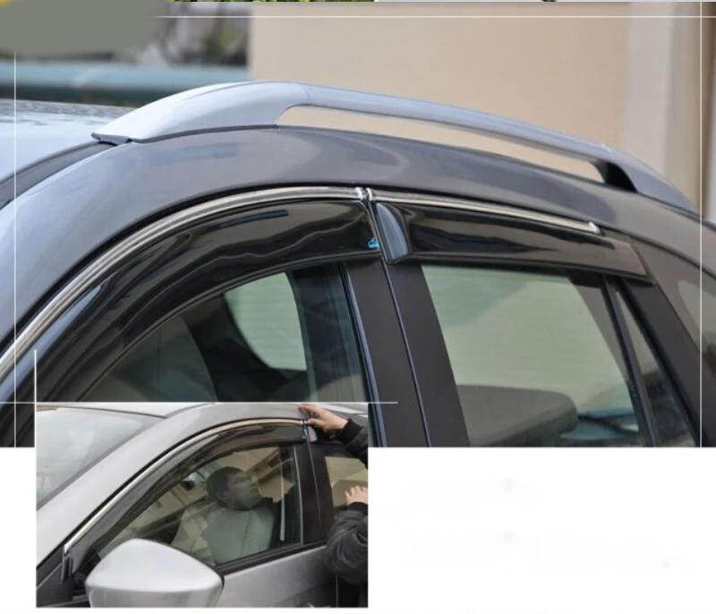 4 шт. планки на окна и двери автомобиля защита от дождя/Солнца козырек