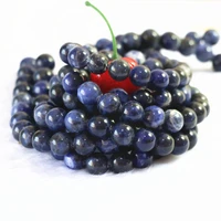 trendy blue point stone 6mm 8mm 10mm 12mm best selling round loose beads diy unique jewelry b135