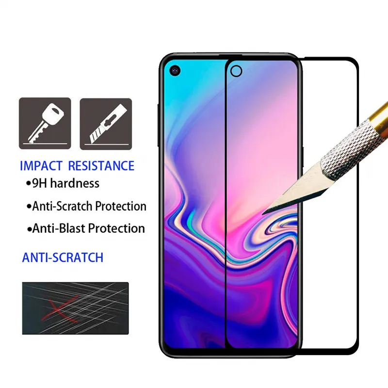 Защитное стекло для Samsung Galaxy A60 закаленное A606F A606 SM-A606F полное покрытие защитная