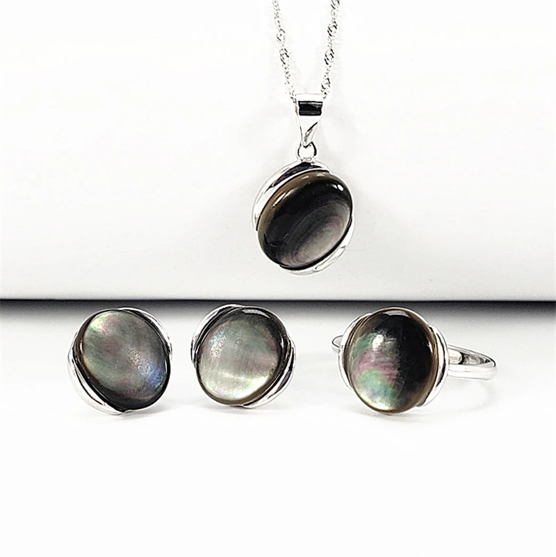 Женский винтажный ювелирный набор из серебра 925 пробы с натуральным драгоценным