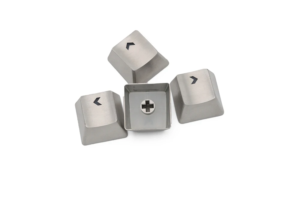 teamwolf stainless steel mx keycap silver color metal keycap for mechanical keyboard gaming key arrow key light through back lit free global shipping