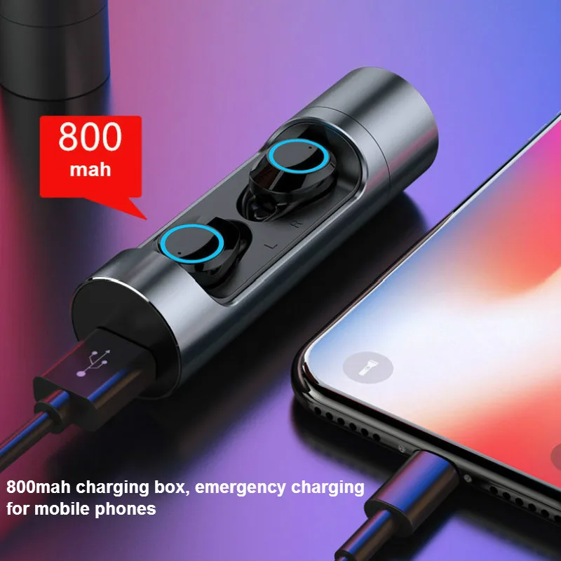 TWS Bluetooth 5 0 наушники с сенсорным управлением беспроводные Handsfree водонепроницаемые