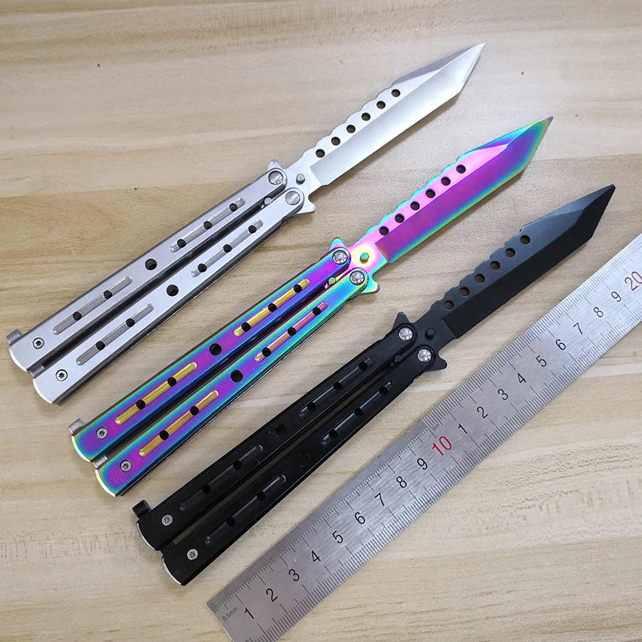 Бабочка в ноже тренировочный нож из нержавеющей стали Karambit для охоты походный