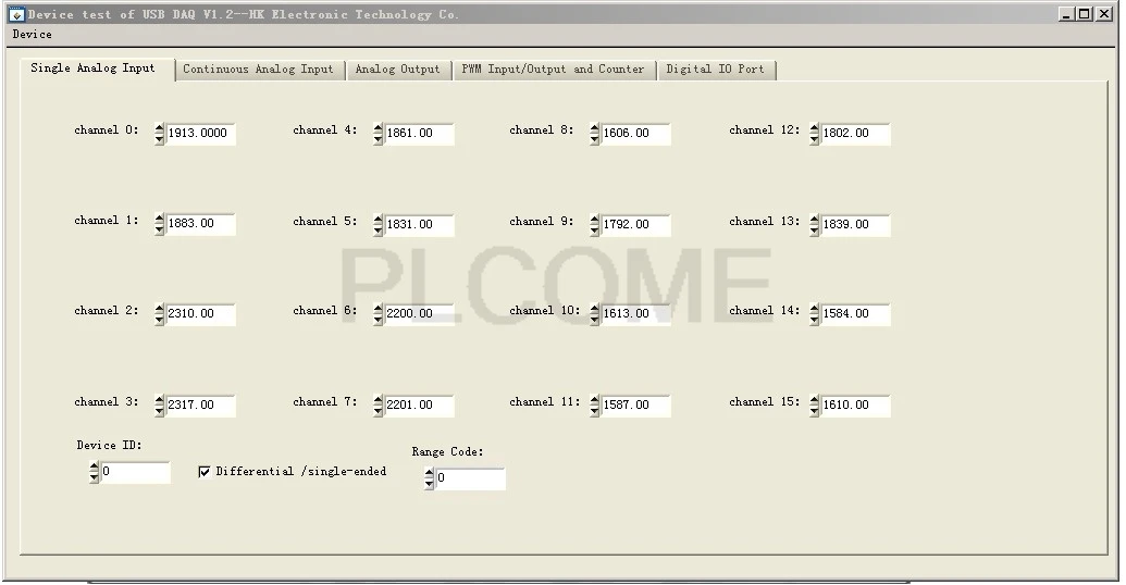 USB DAQ 16 SE/8 DIFF 2DA 12-bit 100Ks/s аналоговая плата сбора данных 6DI 6DO PWM счетчик C LabVIEW MATLAB Windows Linux