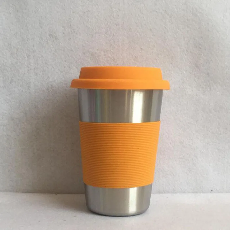 50 штук 500 мл Rvs чашки с силиконовой крышкой Sap Bier cup 16 oz Tumbler Keuken Drinken mok | Дом и сад