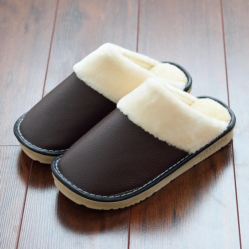 Для женщин тапочки теплый плюш На зимнем меху любителей хлопчатобумажные