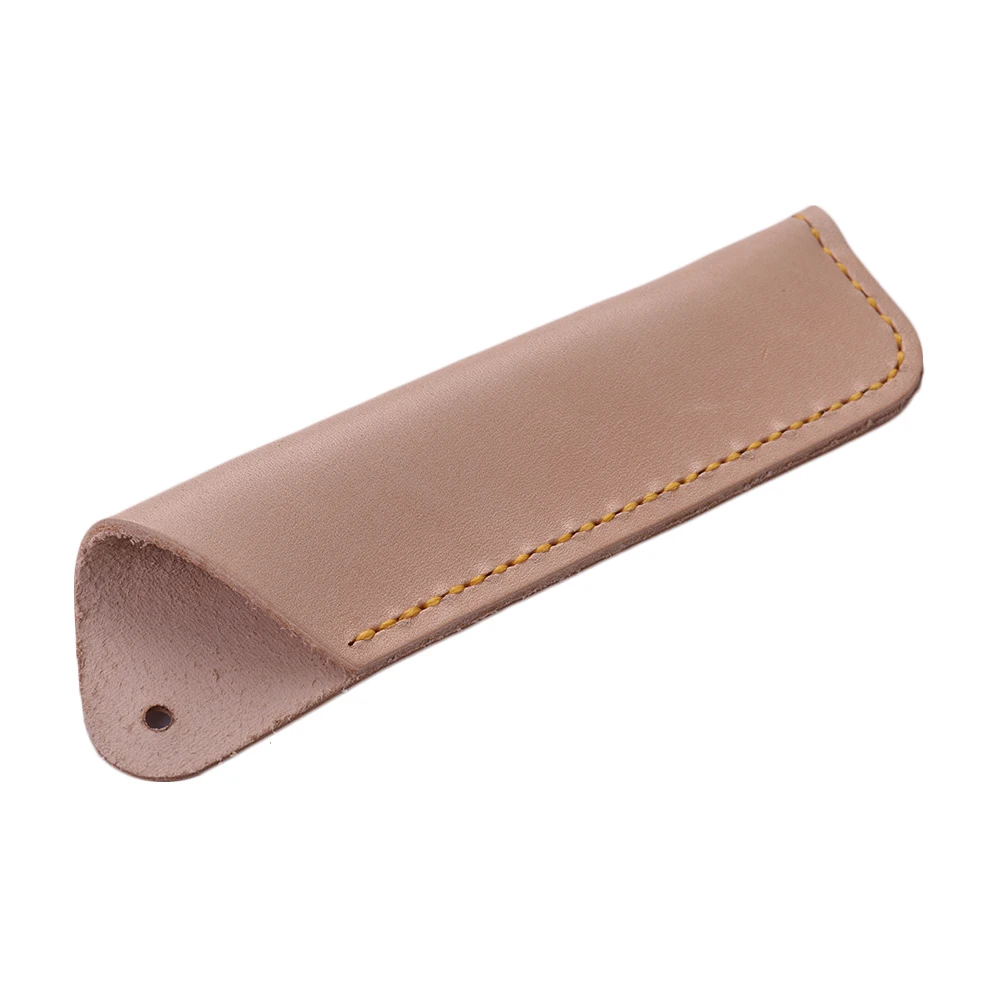 Handmade Retro Vintage Full Grain Leather Pencil Case Pouch Pen Holder Organizer Bag Stationery Gift for Kids Students Artists