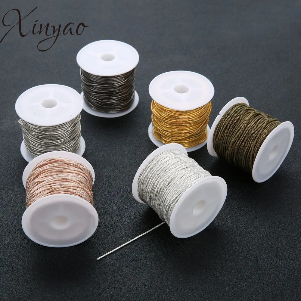 

XINYAO 10 Yard/roll 1.5mm Fashion Copper Snake Chain Bulk Necklace Chain for DIY Men Chain Necklace Jewelry Accessories
