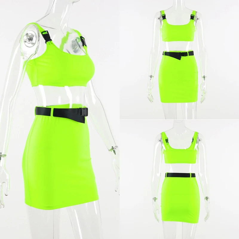 Модный женский комплект с юбкой в обтяжку из 2 предметов Повседневная Клубная