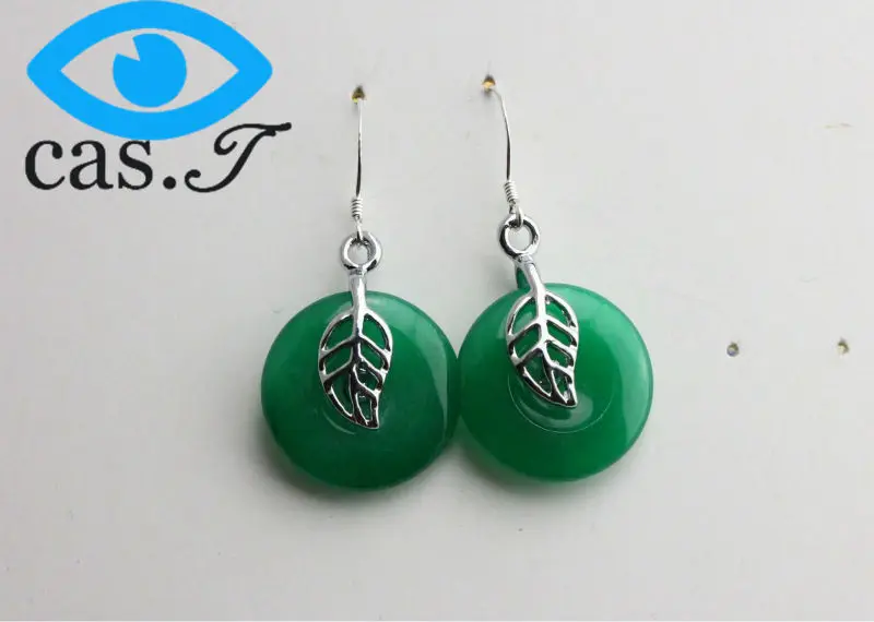 Мода новые dropship марка натуральный Гармонии товарный долго нефрита серьги