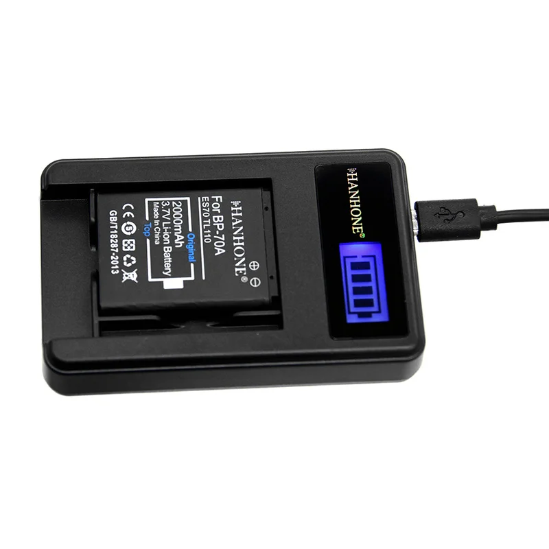 5 шт. BP-70A EA-BP70A зарядное устройство LCD для SAMSUNG ST65 ST6500 ST66 ST95 ST100 SL50 SL600 TL105 TL11 0 TL205 DV180F
