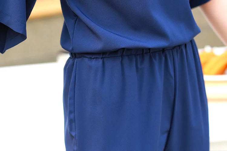 2016 Мода новые женщины комбинезоны элегантные старинные широкие ноги короткие