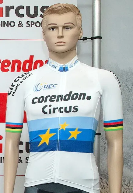 CORENDON цирк команда ЕС Чемпион только короткий рукав Велоспорт Джерси летняя велосипедная одежда ROPA CICLISMO с POWER BAND - Цвет: Синий