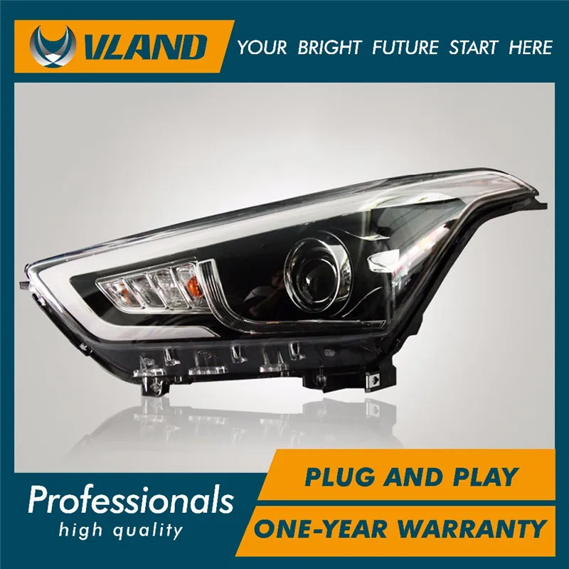 VLAND завод для автомобильных головных ламп Hyundai IX25 2014 2015 2016 LED ящик светодиодные