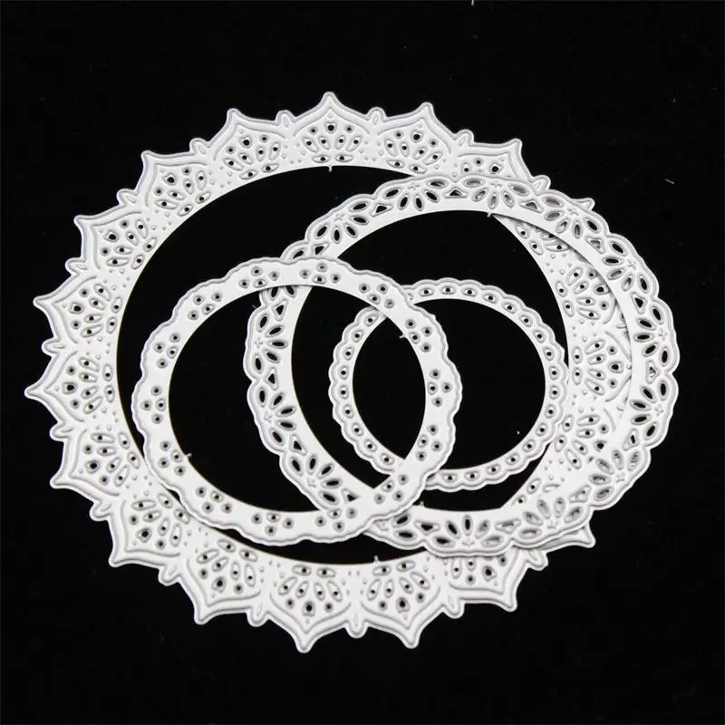 Ksccraft Мандала кружева Doily металлические режущие штампы трафареты для DIY