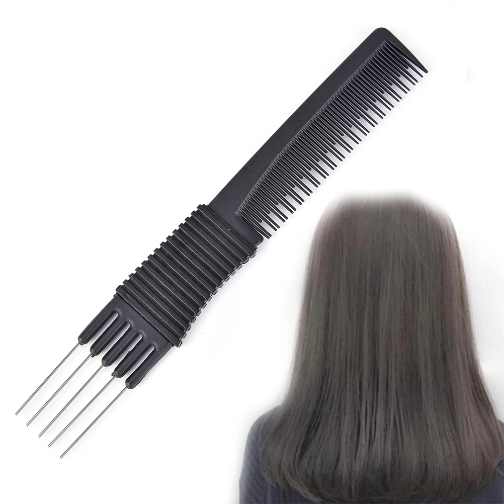 

1PCS 2 Use Plastic Metal Hair Brushes Comb Barber Hair Combs Double ends Salon Hairdressing Styling Tools