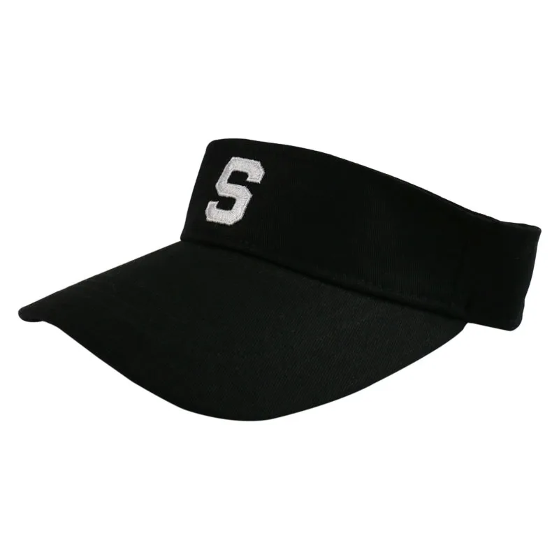 Регулируемая вышивка буквы S хлопок козырек шапки Мужчины Женщины Летние