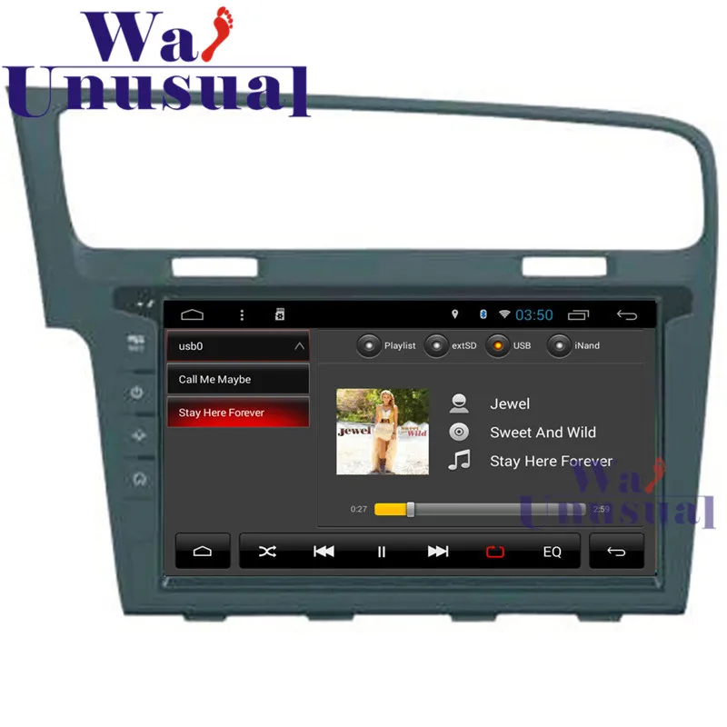 GPS навигация для VW GOLF 7 10 1 дюйма Android 6 0 4 ядра 16 ГБ Bluetooth Wi Fi Mirrorlink 1024*600 бесплатные