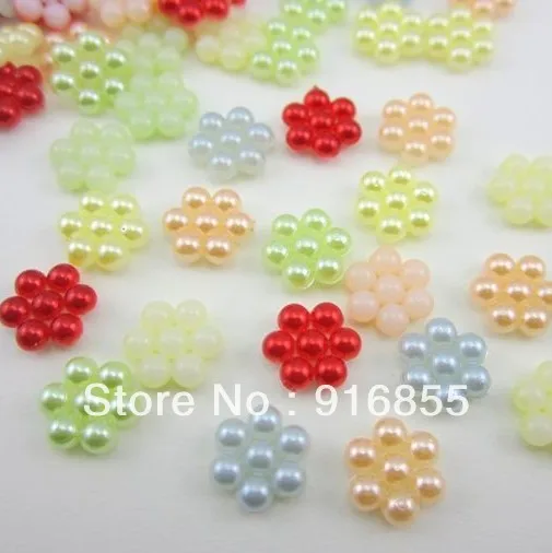 100 шт./лот 9 мм имитация жемчуга бесплатная доставка разноцветные бусины с плоской