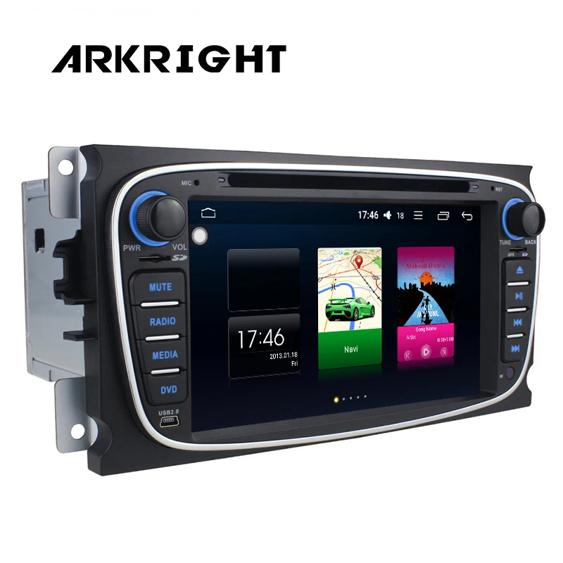 Автомобильный радиоприемник Android 6 0 2 Din 7 дюймов Гб ОЗУ FM радио ТВ Bluetooth Wi Fi HD GPS