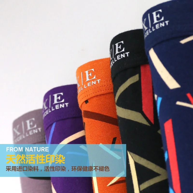 2018 Real Sale Underwear 5pcs\lot Boxer Shorts Mens Cotton Calzoncillos Breathbale Boxers Male Print Panties Plus Size L-3XL