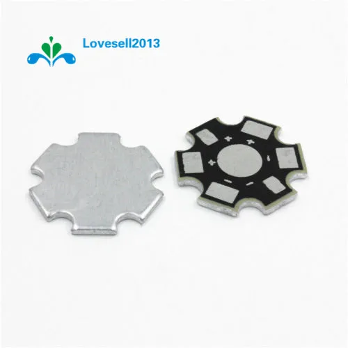 

20PCS 20MM 1W 3W 5W high Power LED Universal Aluminum Plate Heat Sink Black