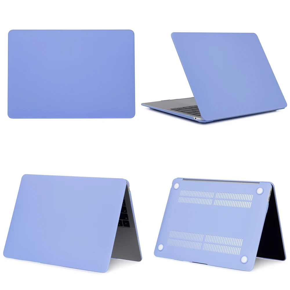 Matte Airy blue Матовый полный чехол для ноутбука MacBook Air 13 A1932 Pro retina 11 12 16 13,3 15 15,4 сенсорный экран, для Macbook New Pro 13 A2159 - Цвет: Matte Airy blue