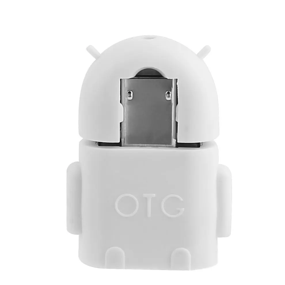 В форме робота Micro USB 2 0 конвертер хост мужчина к Женский OTG адаптер для Android