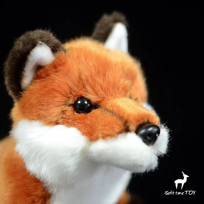 Мягкие животные, детские игрушки, настоящая жизнь, плюшевая кукла Firefox, красные лисы, украшение дома, игрушка, подарок, магазин