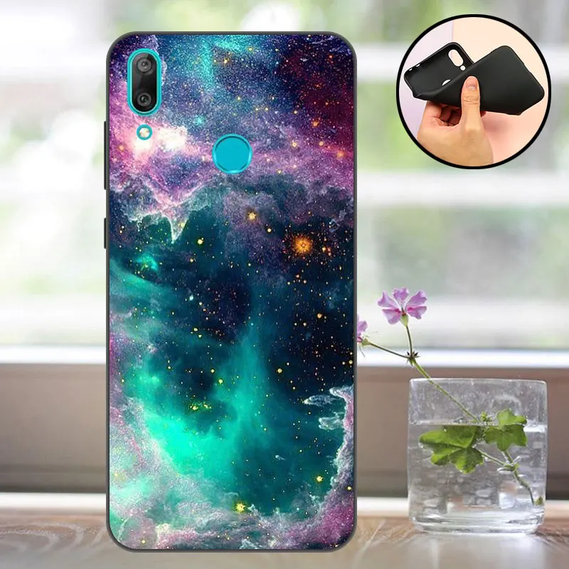Чехол для телефона Huawei Y7 2019 силиконовый чехол Prime матовый мягкий Huawen 6 26