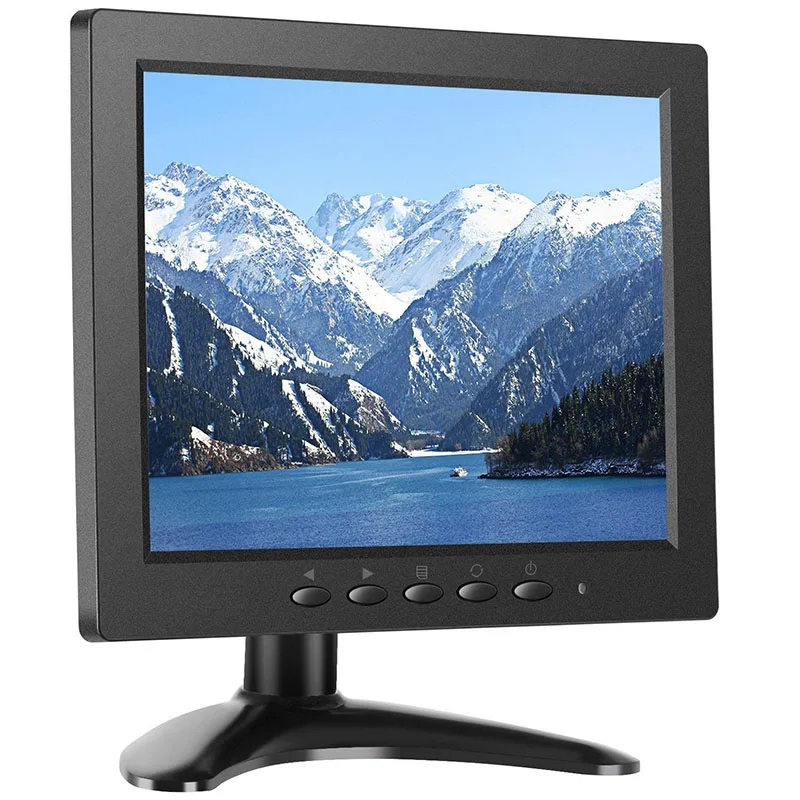 Дешевый ЖК монитор ZHIXIANDA 8 дюймовый 1024*768 CCTV безопасности с VGA HDMI USB BNC AV двумя