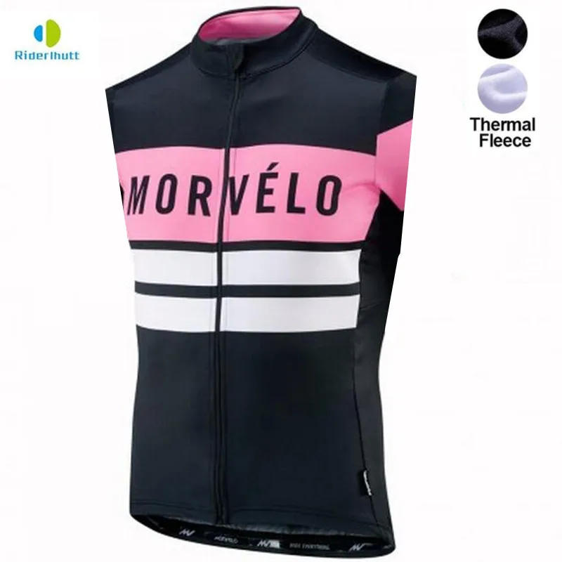 Morvelo зимний термальный жилет для велоспорта для мужчин теплый без рукавов Джерси флис майки для велоспорта велосипедная майка
