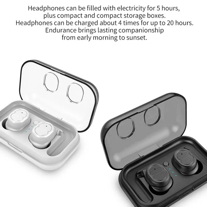 TEAMYO TWS Bluetooth наушники 5 0 беспроводные спортивные водонепроницаемые стерео бас