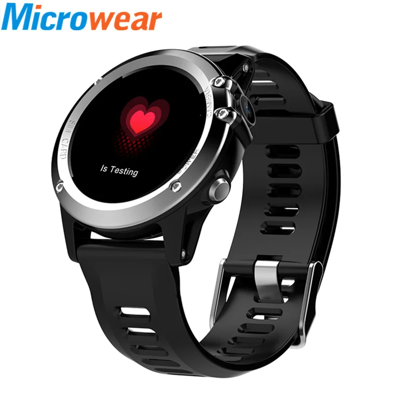 silver Умные часы для мужчин H1 умные часы IP68 Водонепроницаемый gps WiFi 3g MTK6572 4 ГБ/ПЗУ 512 МБ/ОЗУ спортивные носимые устройства для IOS Android - Цвет: silver