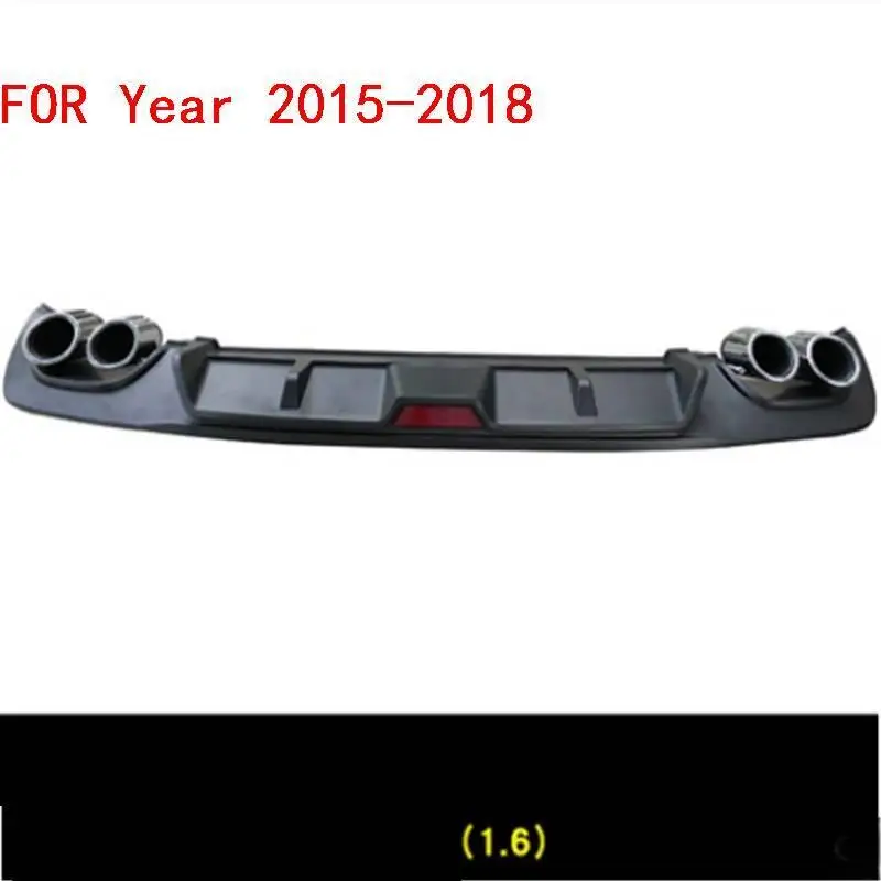 MODEL E Rear Diffuser tuning Car Lip Automobiles Exterior Styling Mouldings Front Bumpers protector 15 16 17 18 FOR Volkswagen Jetta - Цвет: MODEL E
