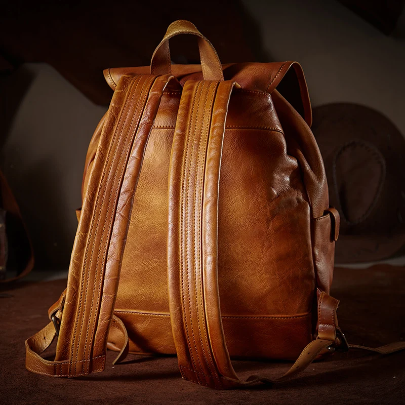 Роскошные многофункциональные мужские рюкзаки в стиле ретро деловая сумка через