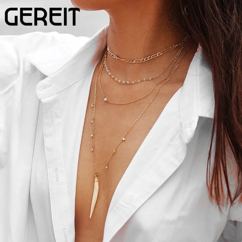 Gereit новые изделия Multi Слои Дизайн модные Винтаж Сексуальная Кот кулон длинные