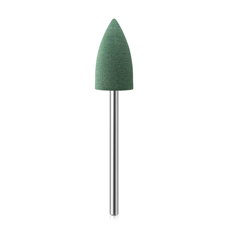 green Электрическая пилка для ногтей KADS, резиновые сверла для ногтей, гибкий полировщик, машинка для маникюра, аксессуары для ногтей из сплава, инструменты для педикюра - Цвет: green